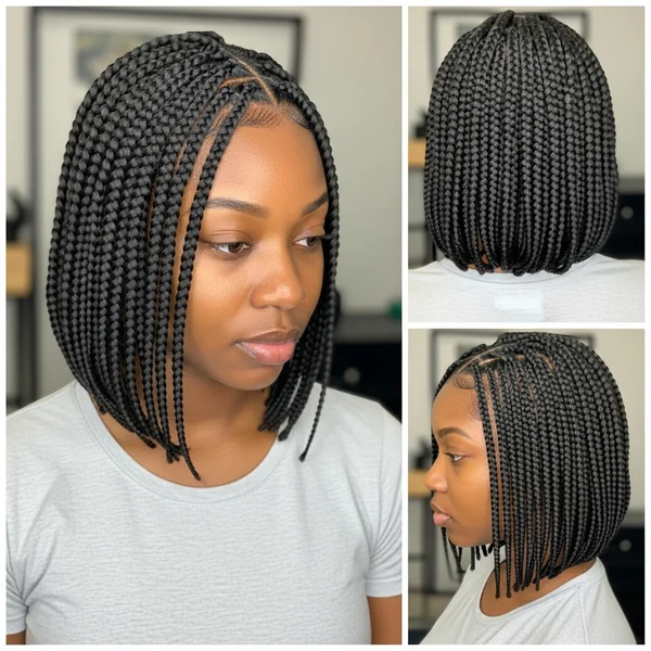 Micro Braids Bob Hairstyles