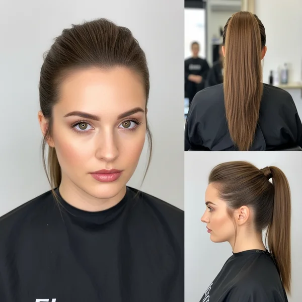 Middle Part Frontal Ponytail