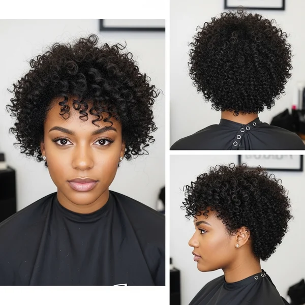 Prom Hairstyles for Short Curly Hair Black Women