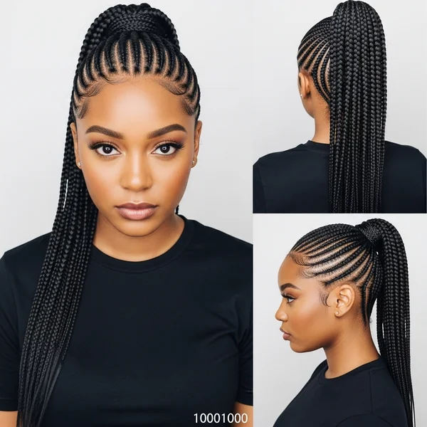 Scalp Braided Ponytail Hairstyles
