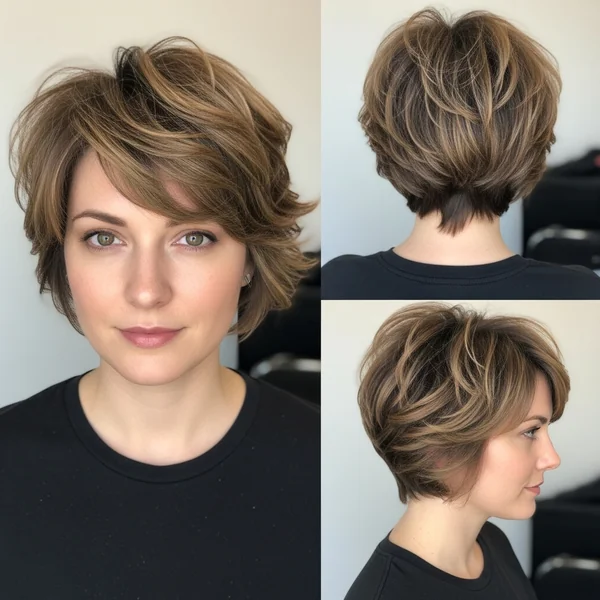 Short Wavy Haircuts Pixie