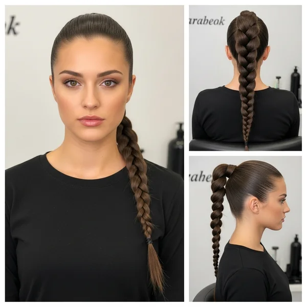 Sleek Braided Ponytail Hairstyles
