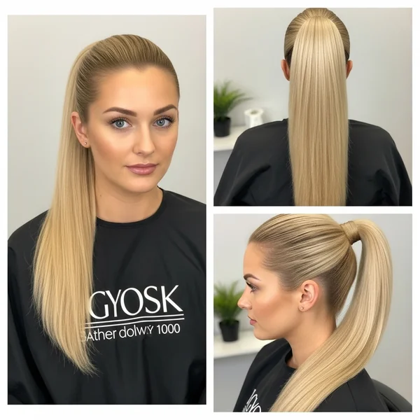Sleek Ponytail Hairstyles Blonde