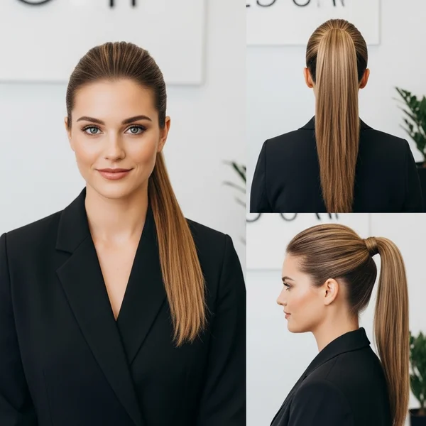 Sleek Ponytail Hairstyles Wedding