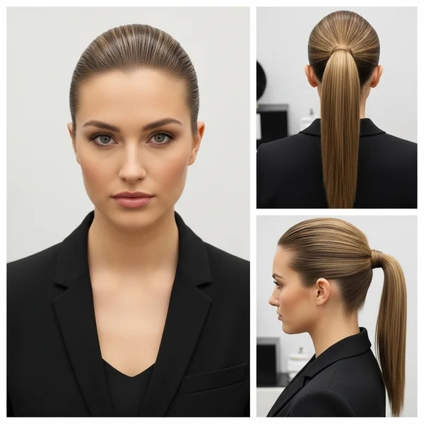 Slick Back Ponytail