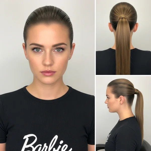 Slick Back Barbie Ponytail