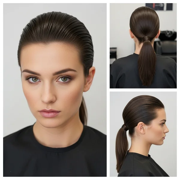 Slick Back Low Ponytail
