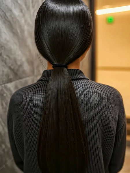 Ultra-Sleek Polished High Ponytail with Volume