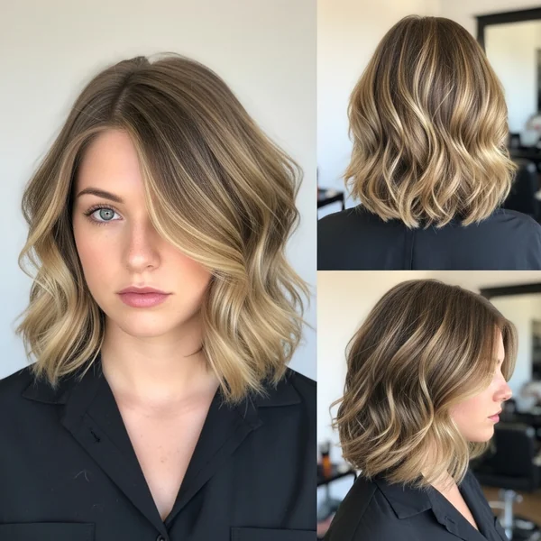 Wavy Inverted Bob Hairstyles