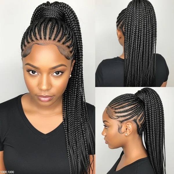 Weave Ponytail Hairstyles Braided