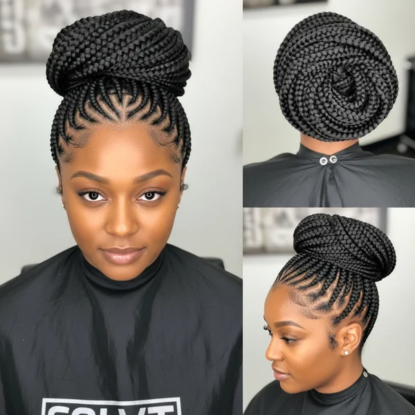 Braided Bun Hairstyles For Black Women
