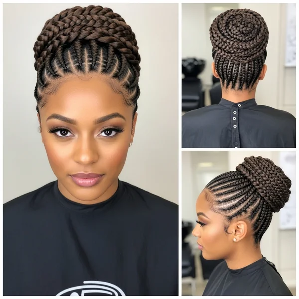 High Braided Bun Hairstyles