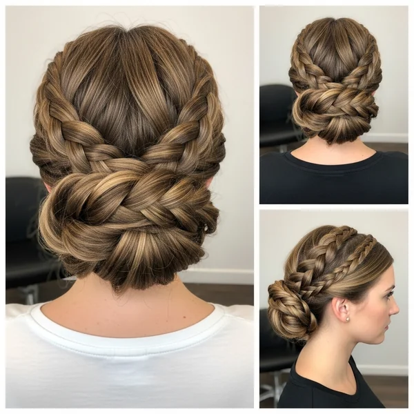 Natural Braided Bun Hairstyles