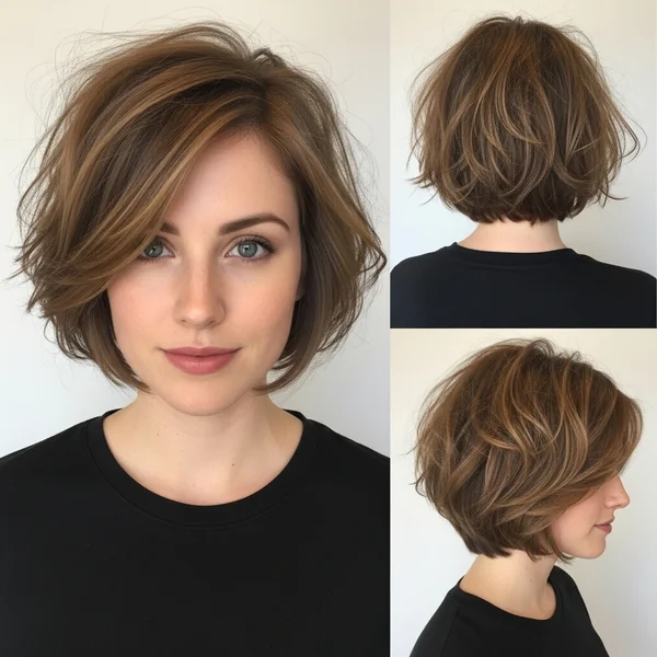 Short Messy Bob Hairstyles For Fine Hair