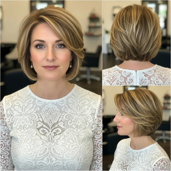 Short Hairstyle Women Wedding Guest
