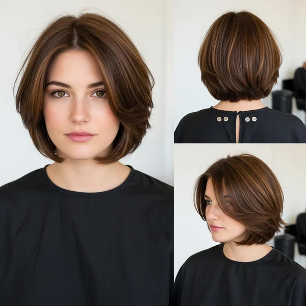 Short Hairstyle Women Long Face