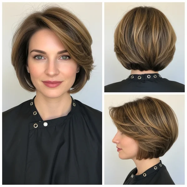 Short Hairstyle Women Square Face