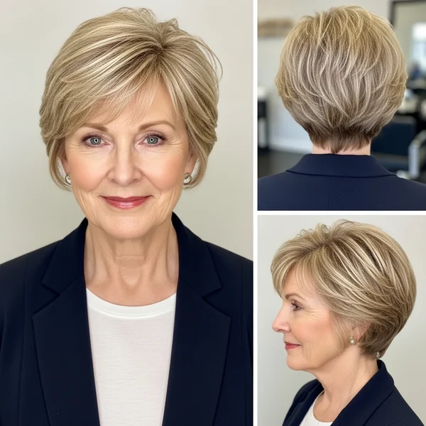 Short Hairstyle Women Over 60
