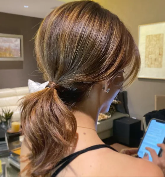 Romantic Twisted Half-Updo for Sun-Kissed Short Hair