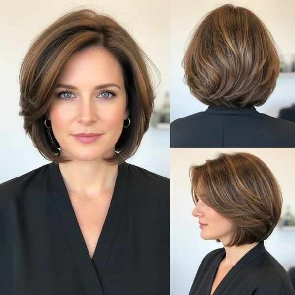 Short Hairstyle Women Shoulder Length
