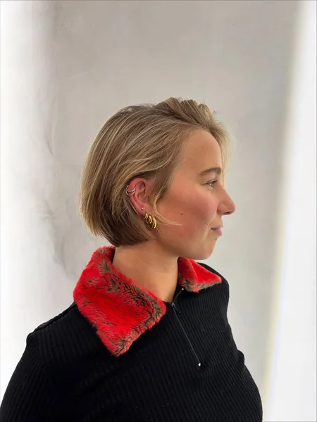 Copper Curly Pixie with Incredible Defined Volume