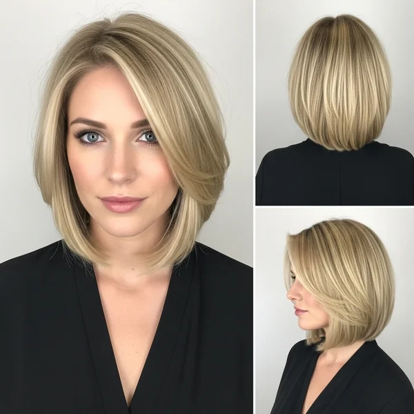 Blonde Bob Wedding Hairstyles