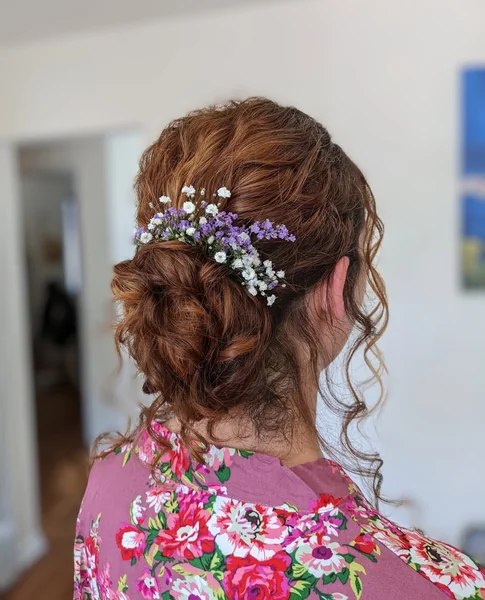 Bohemian Copper Bun with Lavender Sprigs