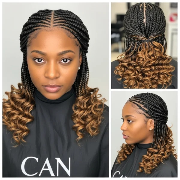 Braided Hairstyles Curly Ends