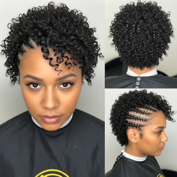 braided hairstyles for short curly hair