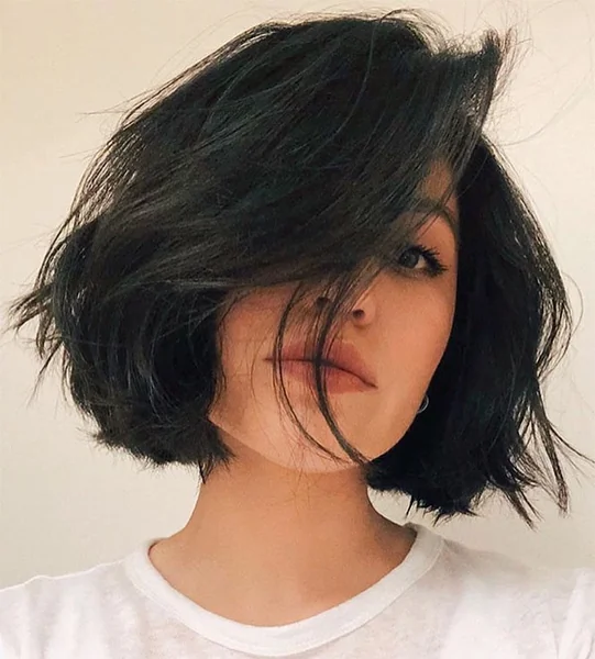 Chic Braided Bob with Deep Chocolate Tones