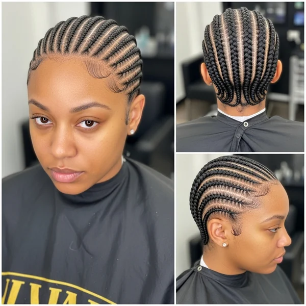 cornrow hairstyles for short 4c hair