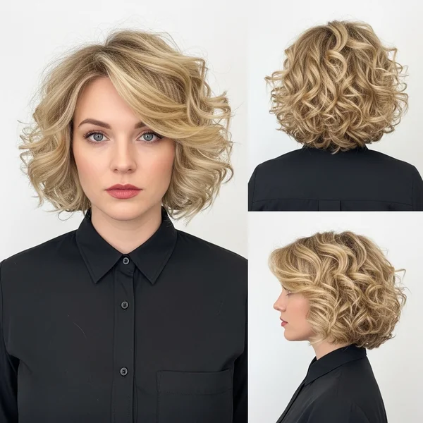 Curly Bob Hairstyles Blonde