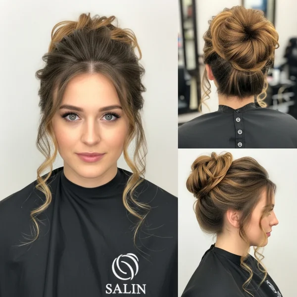 Curly Bun Hairstyles Long Hair