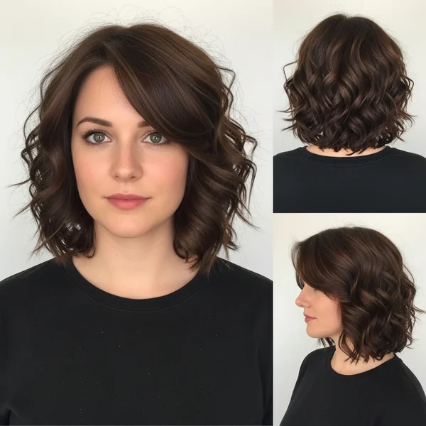 Curly Lob Haircut Shoulder Length