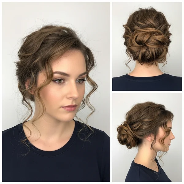 Curly Low Bun Hairstyles