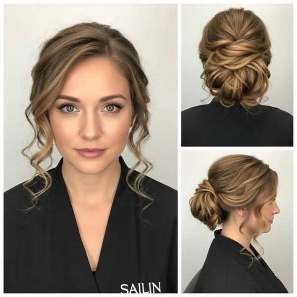 Curly Low Bun Hairstyles