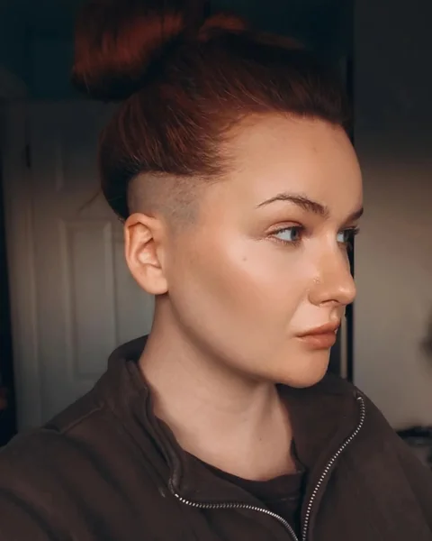 pixie haircut undercut shaved sides