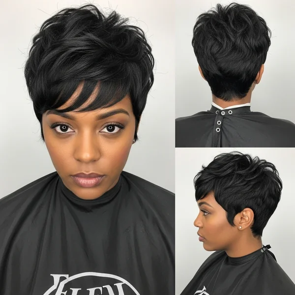 Edgy Pixie Hairstyles Black Women