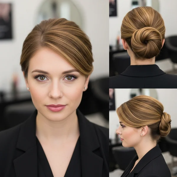 French Bun Hairstyles Short Hair