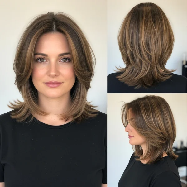 French Haircut Medium Shoulder Length
