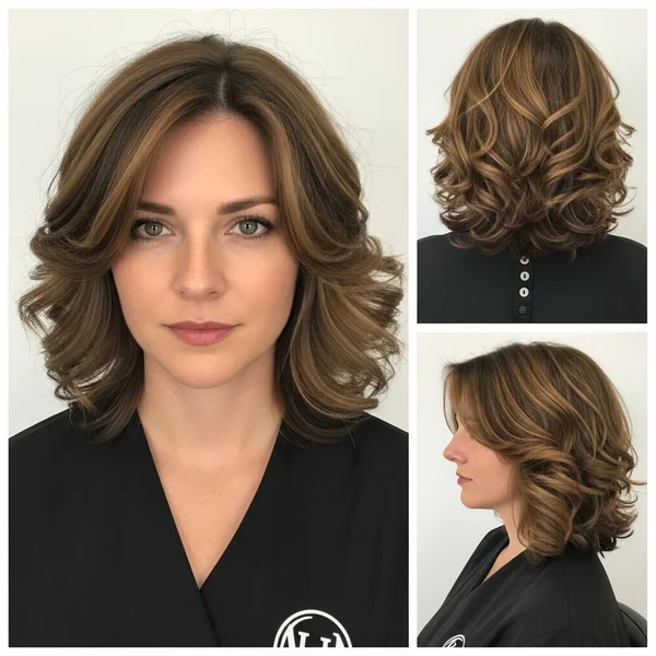 French Layered Haircut Curly