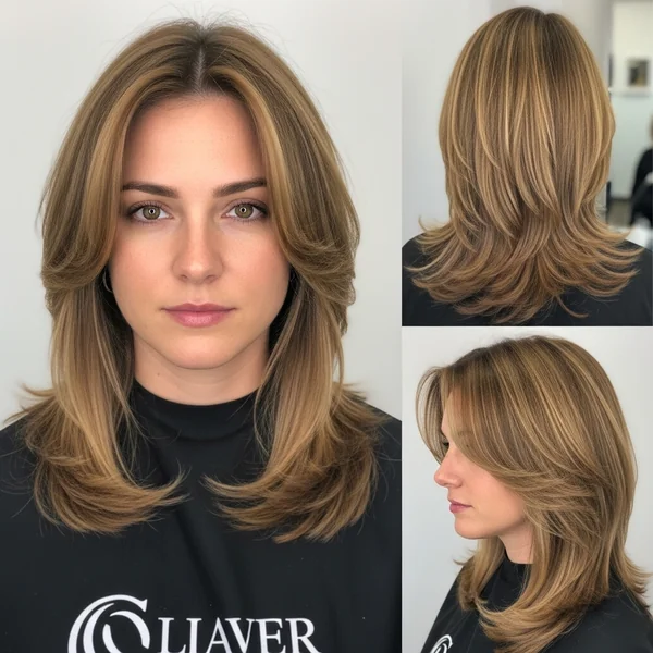 French Layered Haircut No Bangs