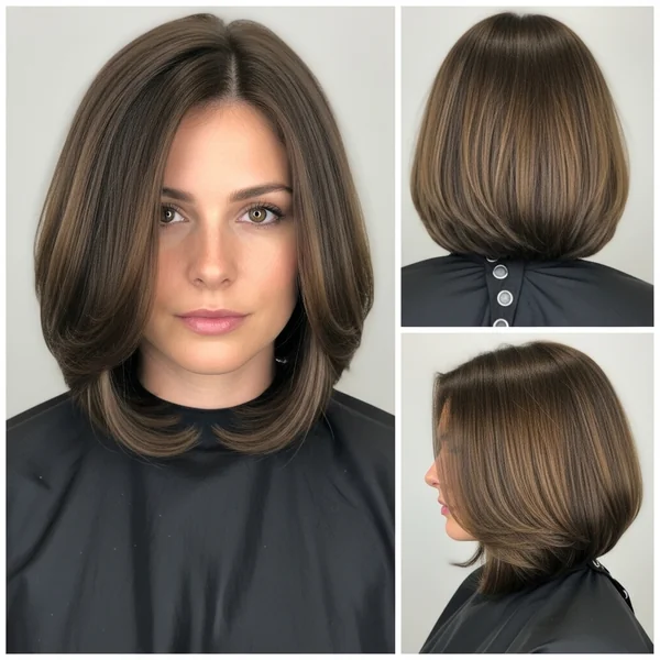Full Bob Haircut Shoulder Length