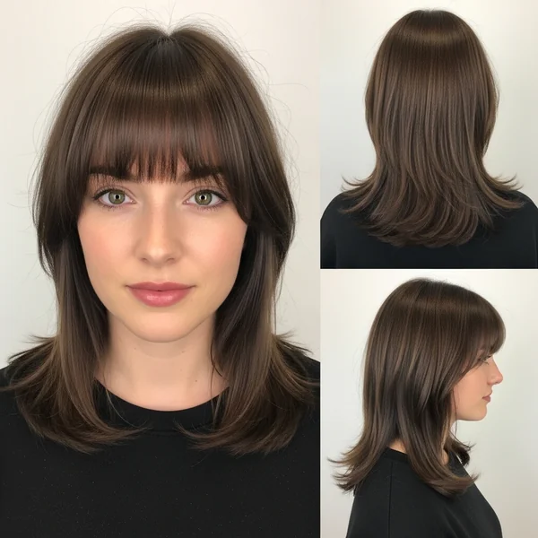 Hairstyles for Medium Length Hair With Bangs