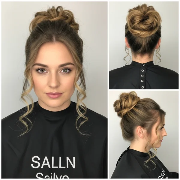 Half Bun Hairstyles Curly Hair