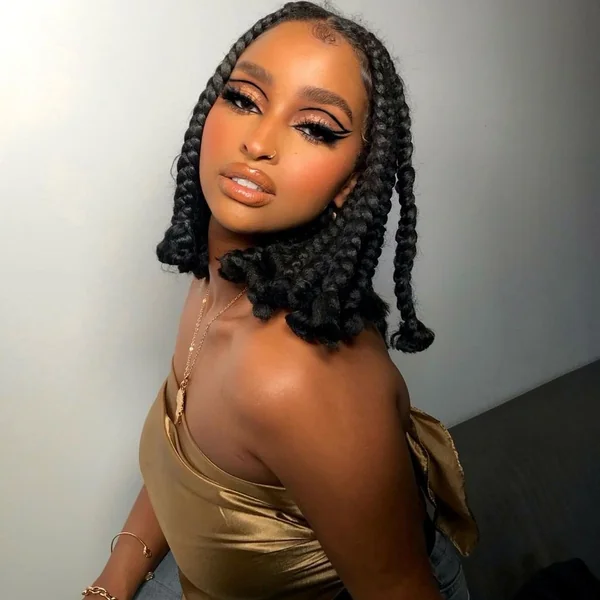 braided hairstyles short curly hair