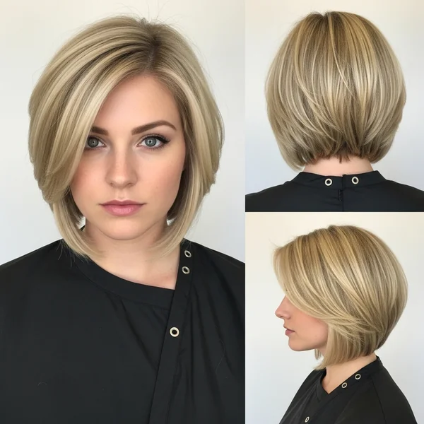 Inverted Blonde Bob Hairstyles