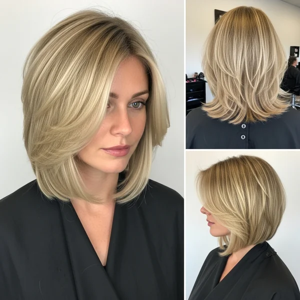 Layered Bob Hairstyles Blonde