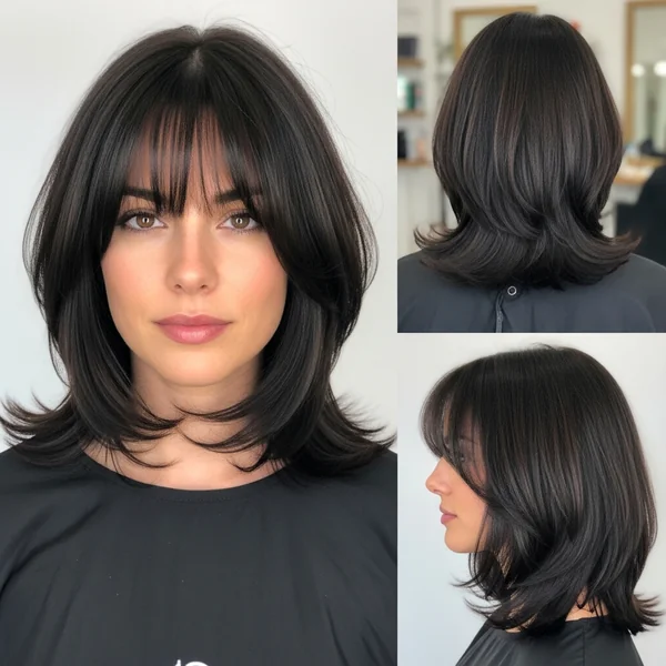 Long Bob Hairstyles with Bangs