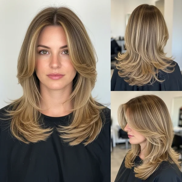 Long Layered Haircuts No Bangs